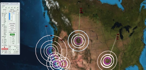 De la Côte Ouest Américaine  (faille de San Andreas) au Mississipi (Faille de San Madre)  et vers Yellowstone ...une grande anomalie magnétique s'est formée.